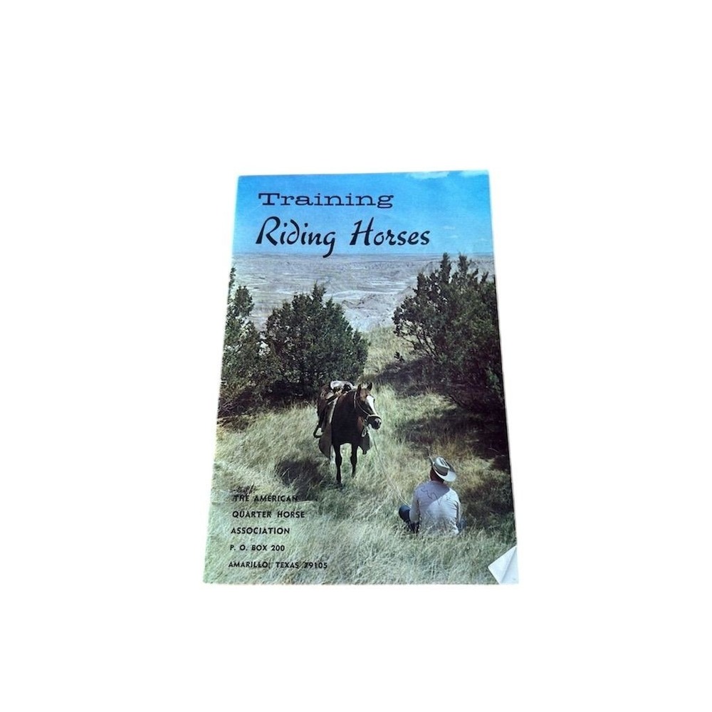 AQHA Training Riding Horses Booklet Unisex OS Blue Vintage Western Guide - Picture 7 of 11